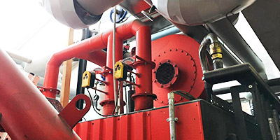 Energieerzeugung - Warmluftheizung - Heizung - Hallenheizung 
